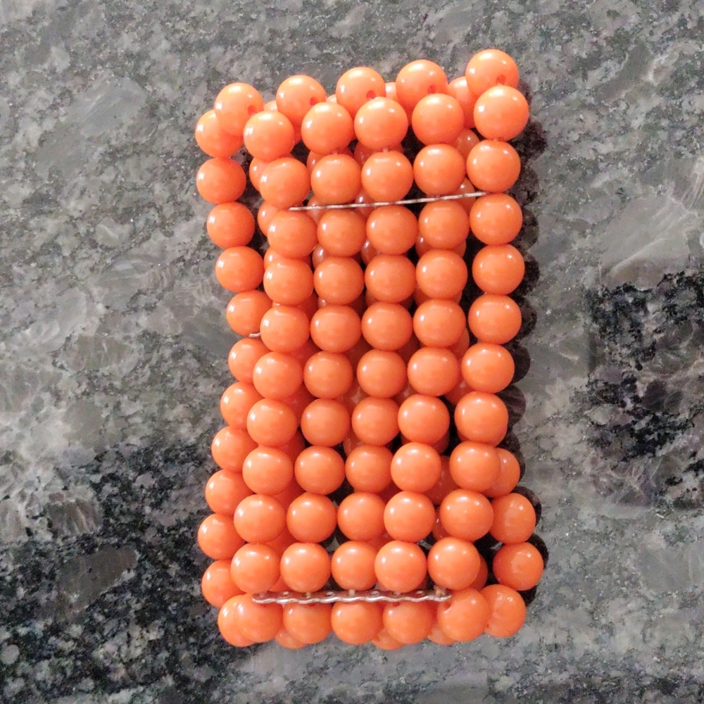 Orange stretch bracelet